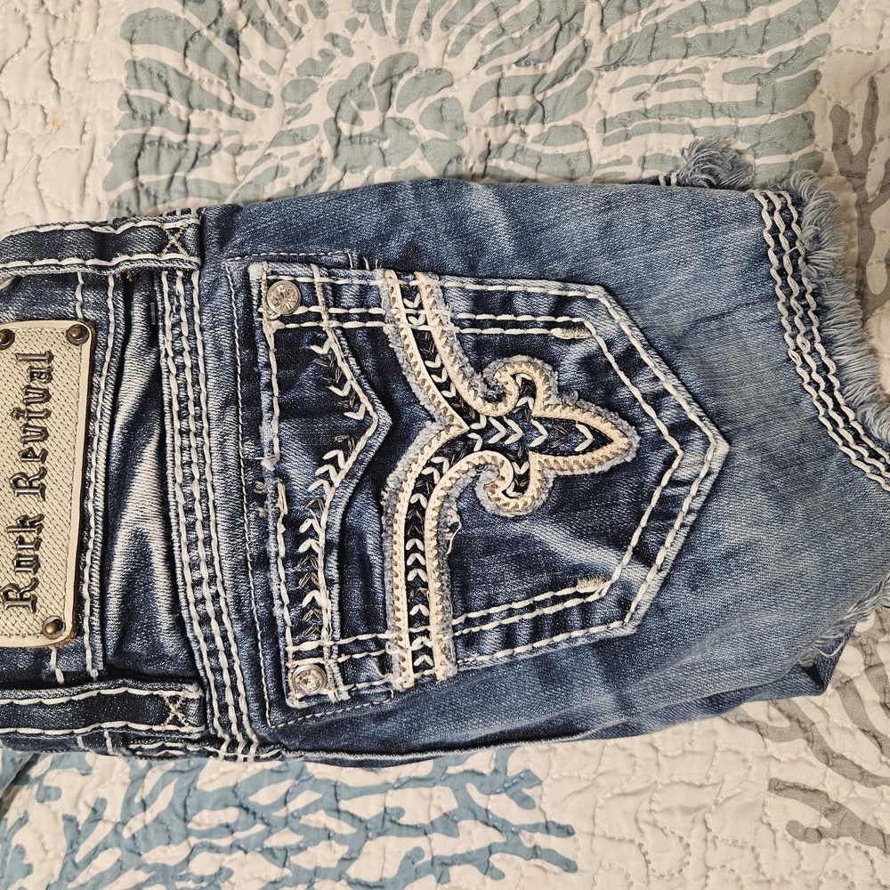 Rock Revival Blue Jean Shorts